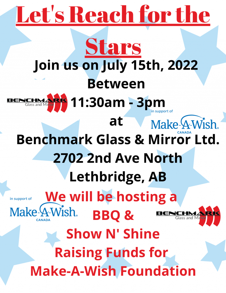 Make A Wish Foundation fundraiser Benchmark Glass & Auto Care