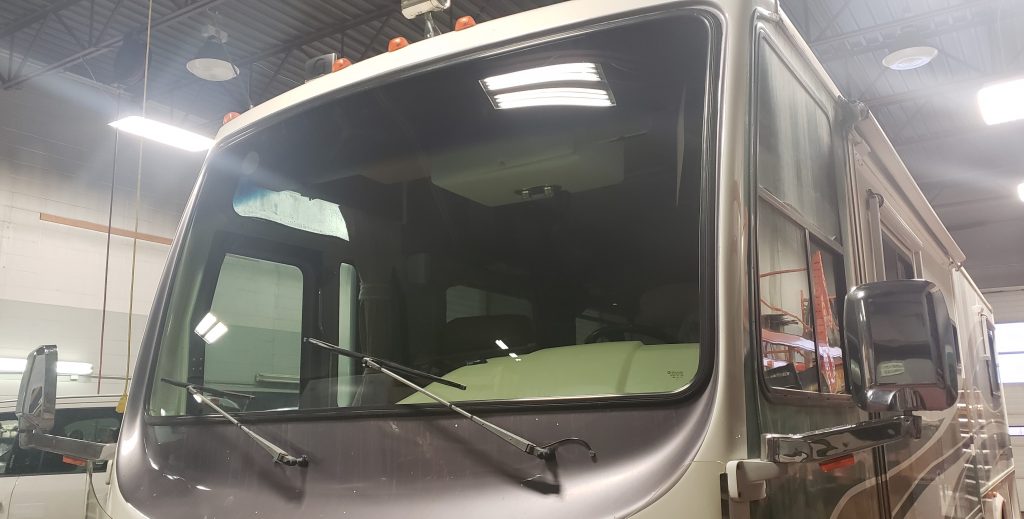 We specialize in RV Windshields Benchmark Glass & Auto Care